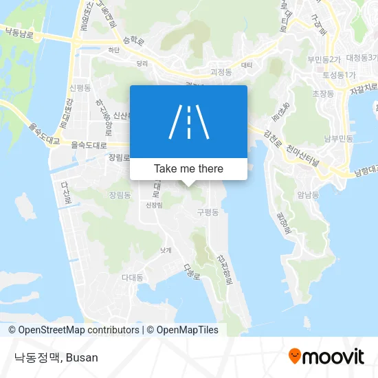 낙동정맥 map