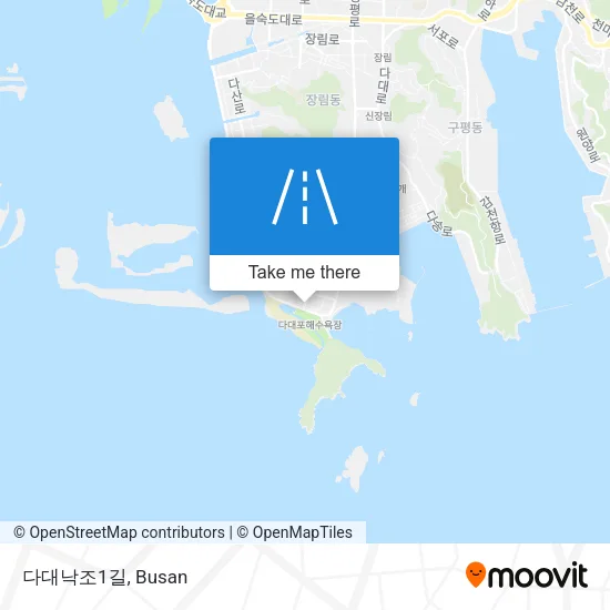 다대낙조1길 map