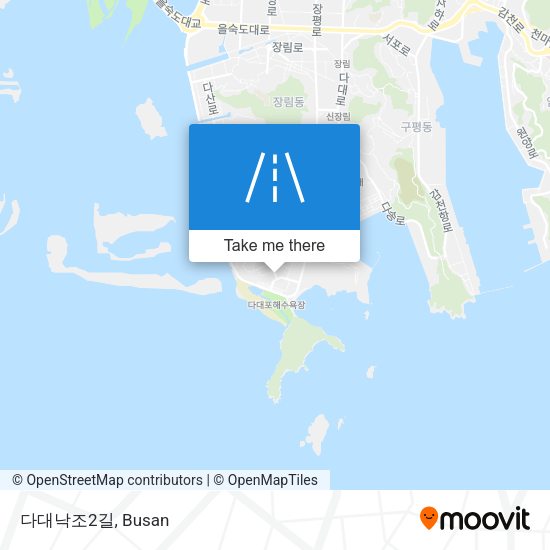 다대낙조2길 map