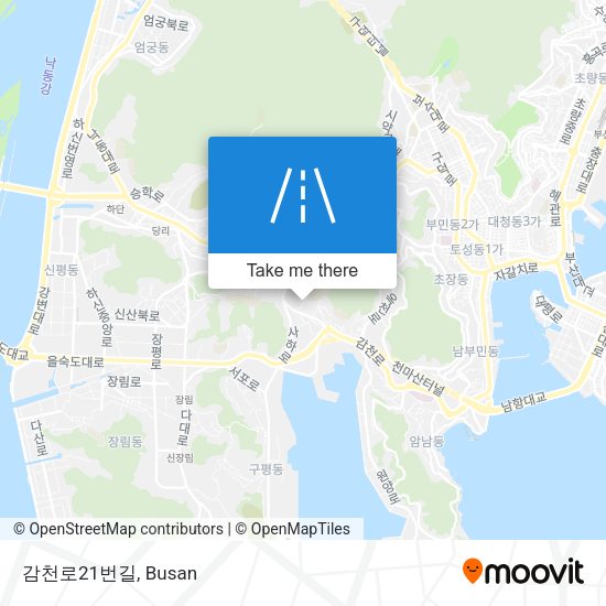 감천로21번길 map