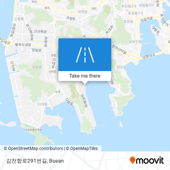 감천항로291번길 map