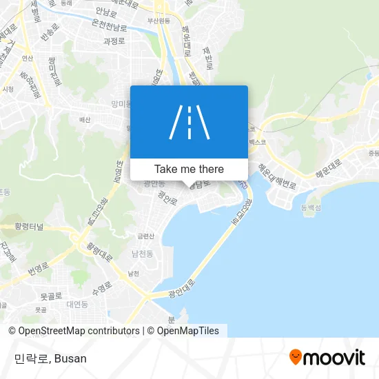 민락로 map