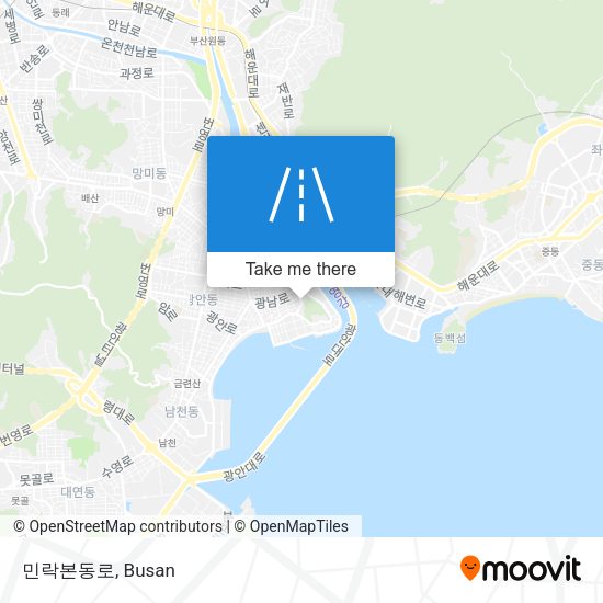 민락본동로 map