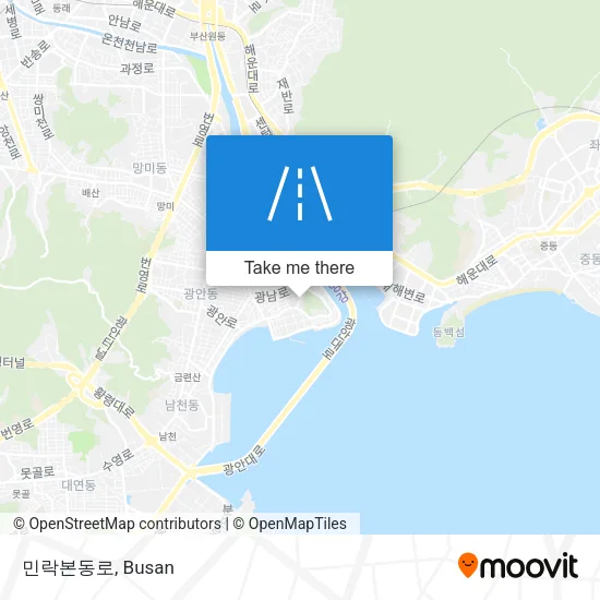 민락본동로 map