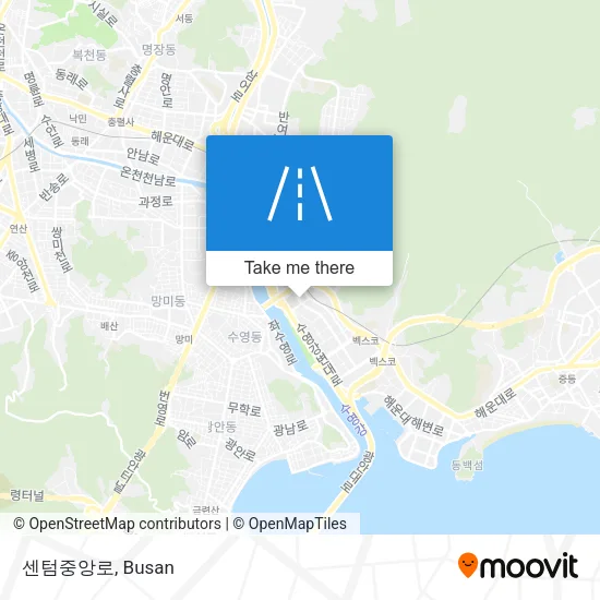 센텀중앙로 map