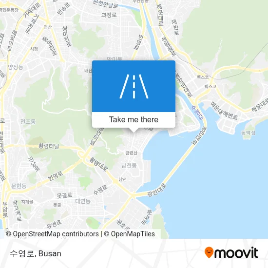 수영로 map