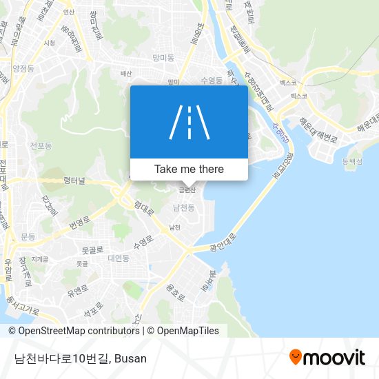 남천바다로10번길 map