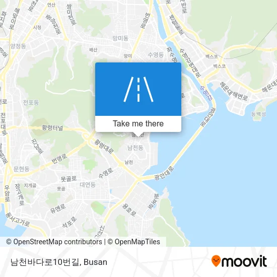 남천바다로10번길 map