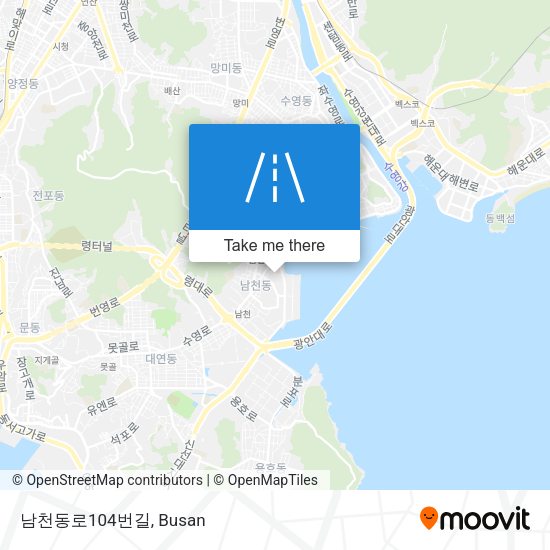 남천동로104번길 map