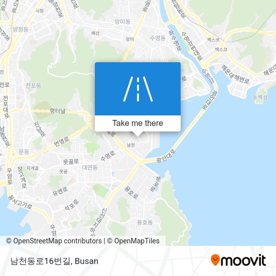 남천동로16번길 map
