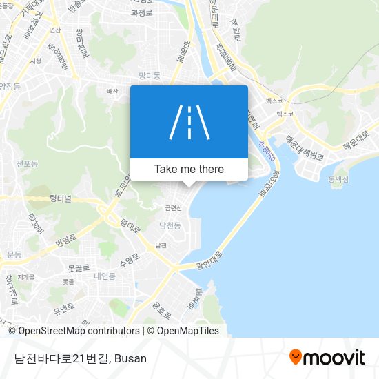 남천바다로21번길 map