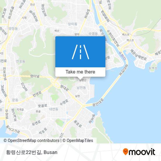 황령산로22번길 map