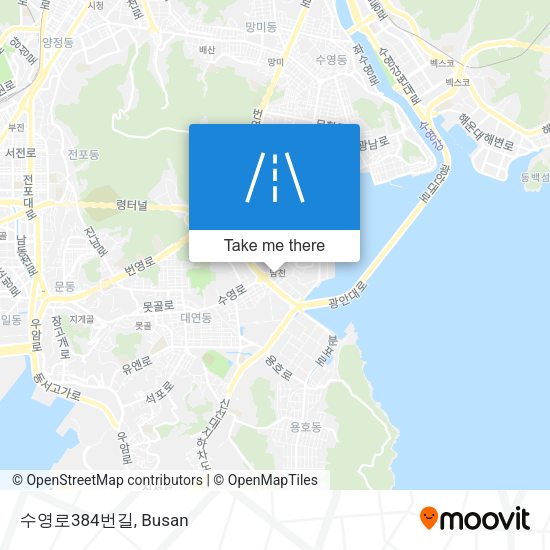수영로384번길 map