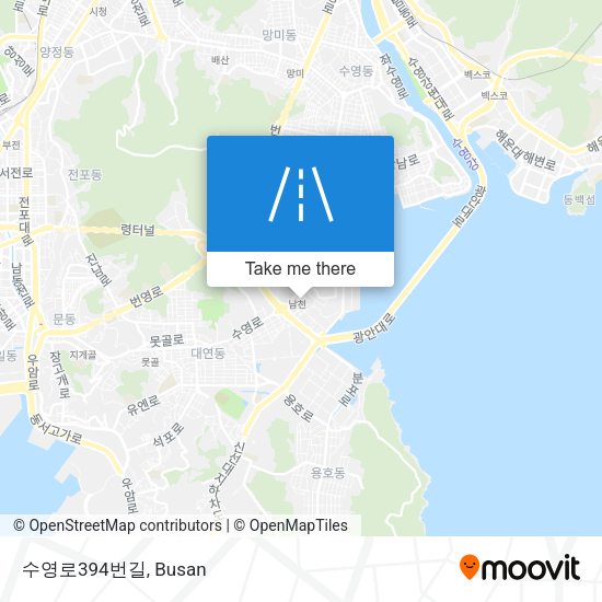 수영로394번길 map