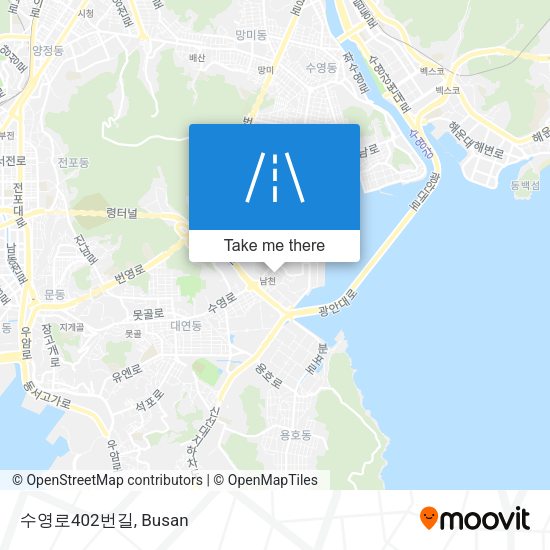 수영로402번길 map