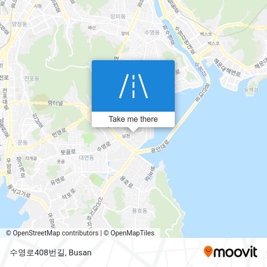 수영로408번길 map