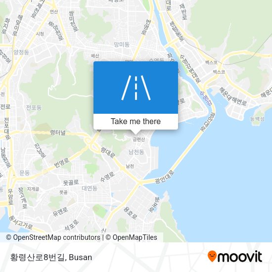 황령산로8번길 map