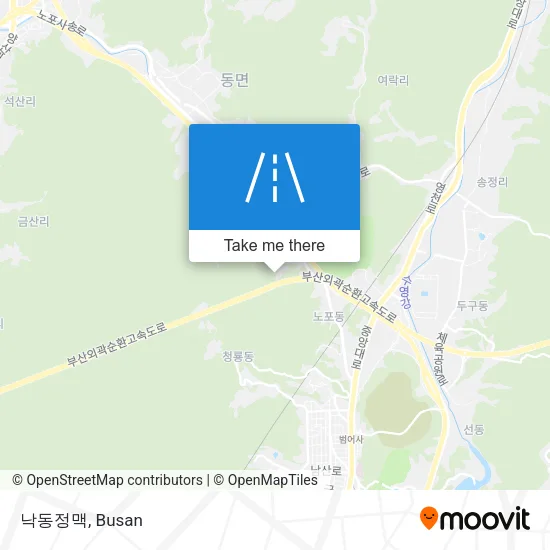 낙동정맥 map