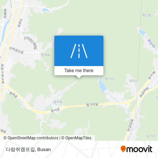 다람쥐캠프길 map