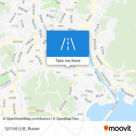 망미배산로 map