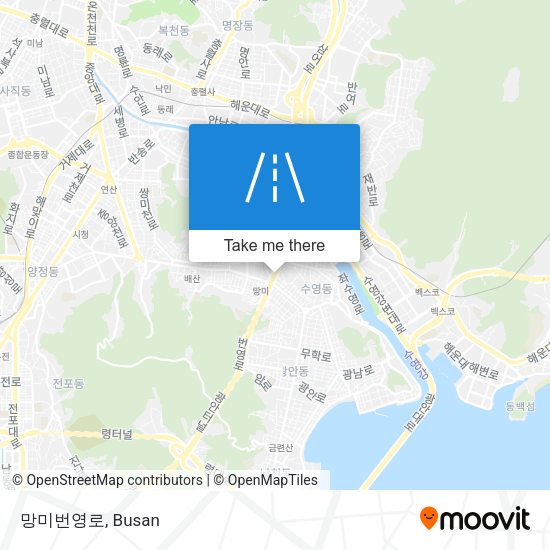 망미번영로 map