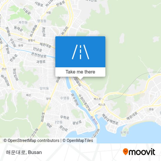 해운대로 map