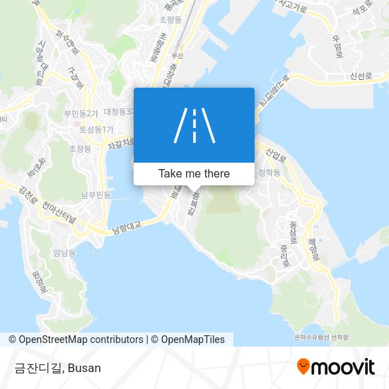 금잔디길 map