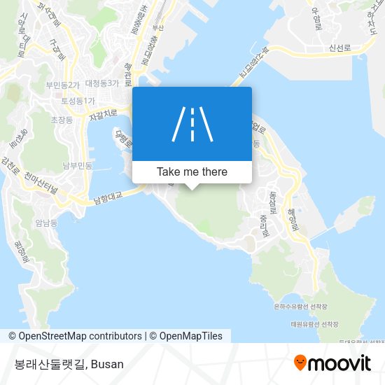 봉래산둘랫길 map