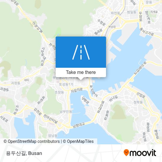 용두산길 map
