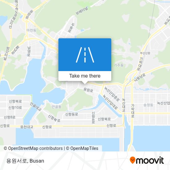 용원서로 map