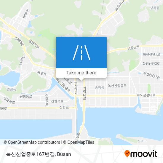 녹산산업중로167번길 map