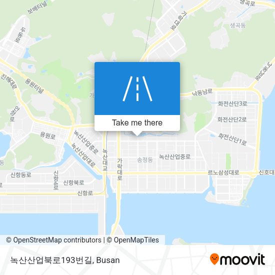 녹산산업북로193번길 map