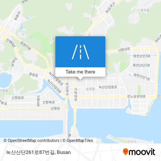 녹산산단261로87번길 map