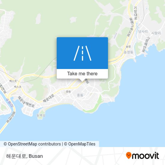 해운대로 map