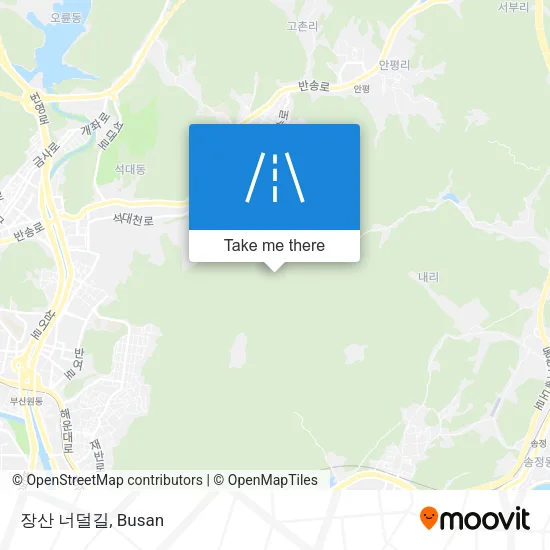 장산 너덜길 map