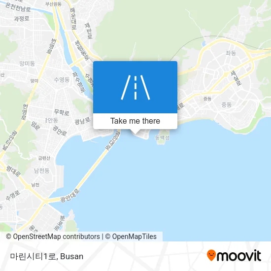 마린시티1로 map