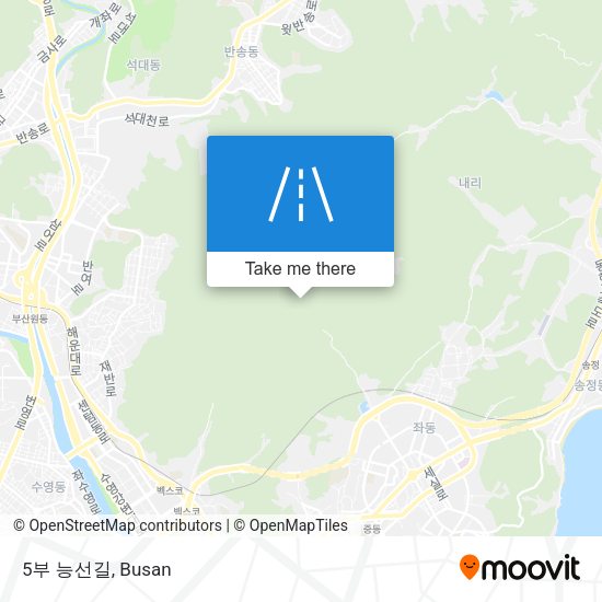 5부 능선길 map