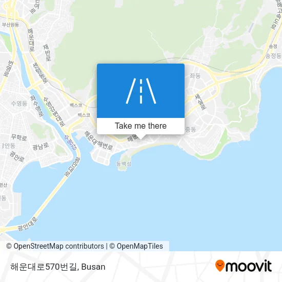해운대로570번길 map
