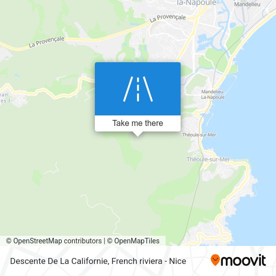 Descente De La Californie map