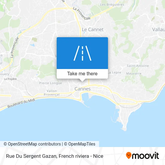 Rue Du Sergent Gazan map