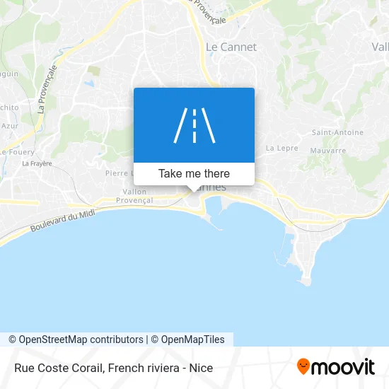 Rue Coste Corail map