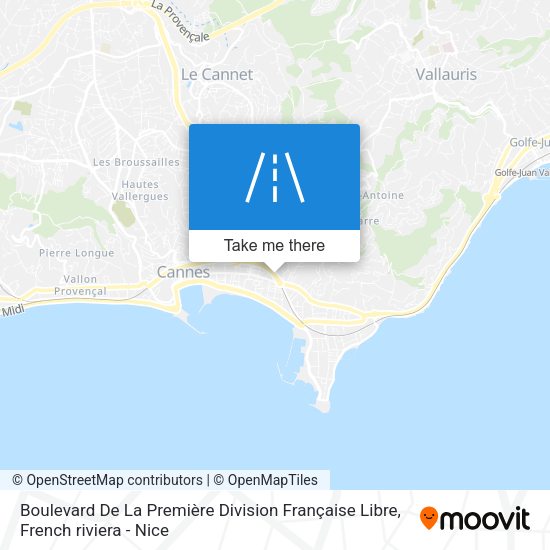 Boulevard De La Première Division Française Libre map
