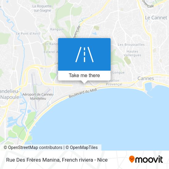 Rue Des Frères Manina map