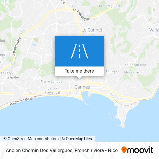 Ancien Chemin Des Vallergues map