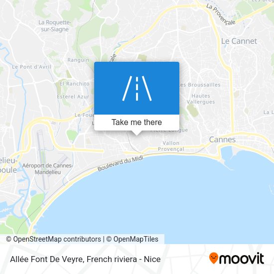 Allée Font De Veyre map