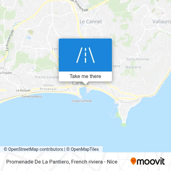 Promenade De La Pantiero map