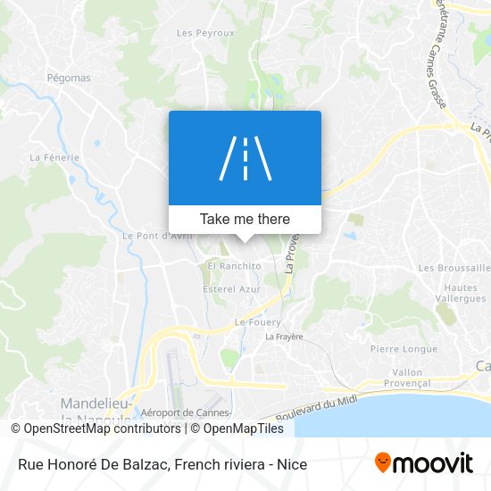 Rue Honoré De Balzac map