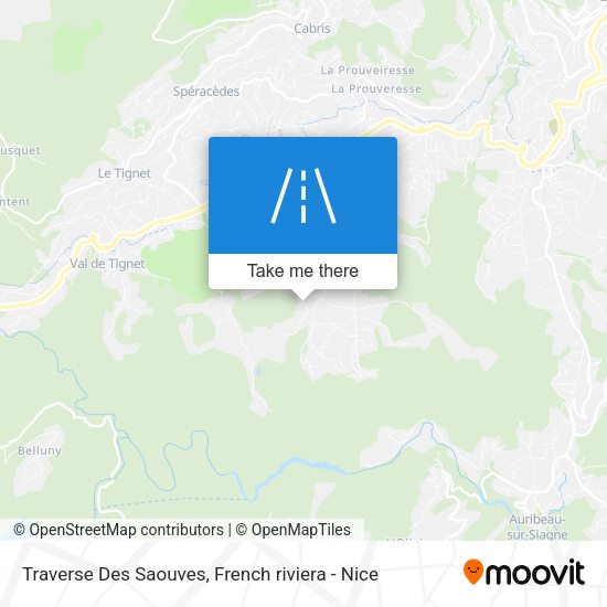 Traverse Des Saouves map