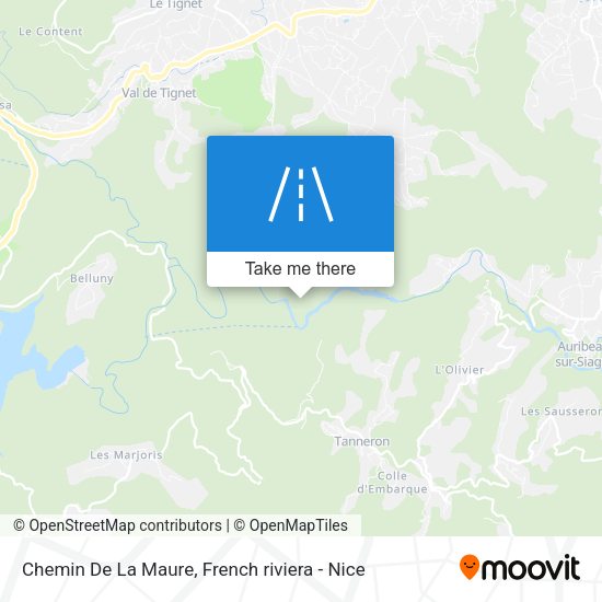 Chemin De La Maure map