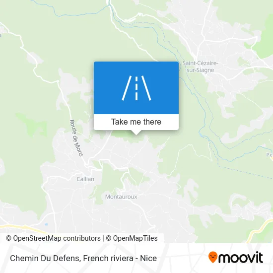 Chemin Du Defens map